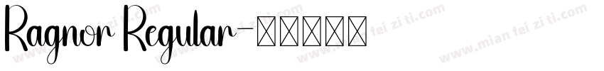 Ragnor Regular字体转换